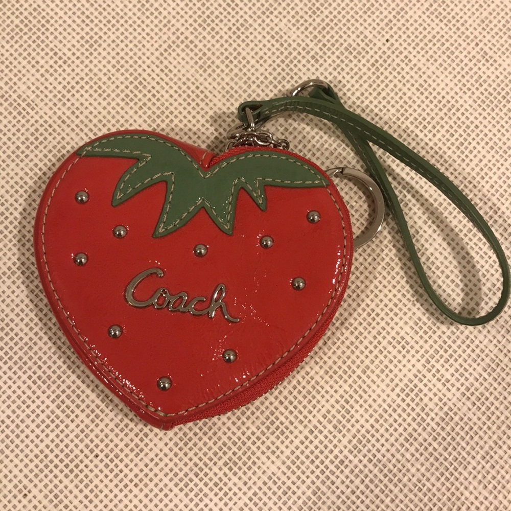 Coach Strawberry Coin Purse/Keychain